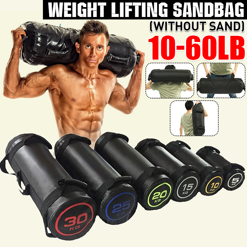 Weighed Power Bag Sand Filled 5-30KG Cross fit Fitness Gym Strength Training Bag 