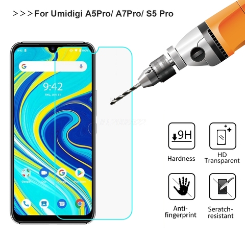 For Umidigi S5 Pro Tempered Glass Premium Protective Front Mobile Phone Film For UMIDIGI A5 A7 Pro 6.3