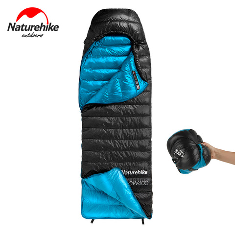 Naturehike CW400 Sleeping Bag Waterproof Ultralight Down Sleeping Bag Winter Camping Sleeping Bag lightweight Camping Equipment ► Photo 1/6
