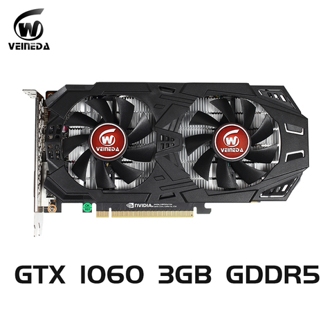 VEINEDA Graphics Card GTX 1060 3GB 192Bit GDDR5 GPU Video Card PCI-E 3.0 For nVIDIA Gefore Series Games Stronger than GTX 1050Ti ► Photo 1/6