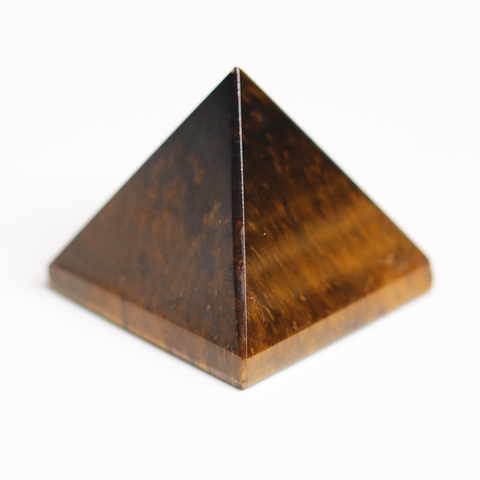 Natural Tiger Eye Meditation Quartz Crystal Tiger Eye Pyramid Stone Chakra Stone healing Reiki Natural Stone Home Decoration Gif ► Photo 1/6