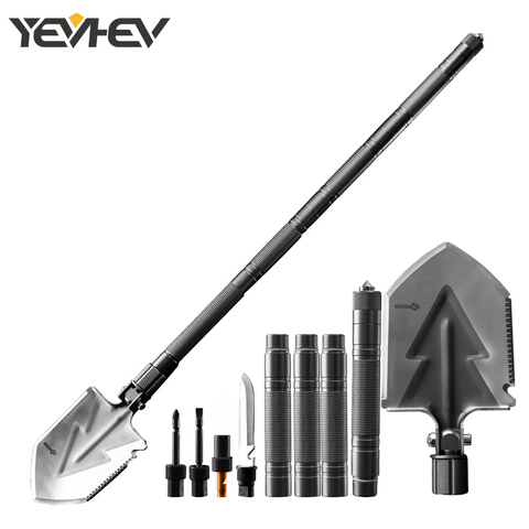 D10-57 Multi-purpose Outdoor Military Tactical Camping Shovel Tools Multitool Folding Shovel Fishing Snow Car Emergency Survival ► Photo 1/6