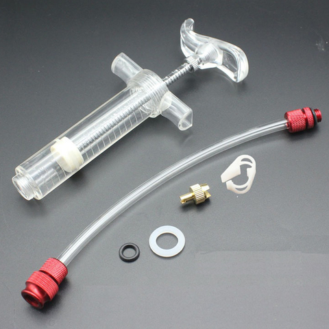 Adjustable Bike Tubeless Tyre Sealant Syringe Injector No Tubes Tire Filling Syringe with Hose Repair Tool ► Photo 1/6