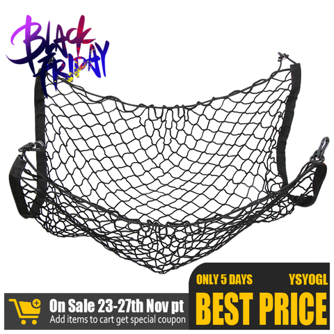 Car Trunk Rear Cargo Net Organizer Storage Elastic Mesh Holder Universal  Nylon