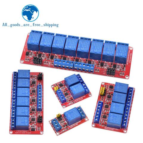 Relay module 1 2 4 6 8 Channel 5V 12V Relay Module Board Shield with Optocoupler Support High and Low Level Trigger for Arduino ► Photo 1/6