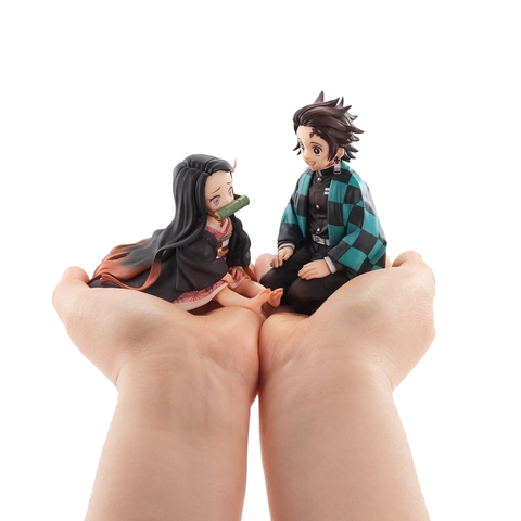 Anime Figure Demon Slayer Kimetsu No Yaiba Kamado Tanjirou Kamado Nezuko Cute Toys for Kids Collectible Model PVC Doll ► Photo 1/1