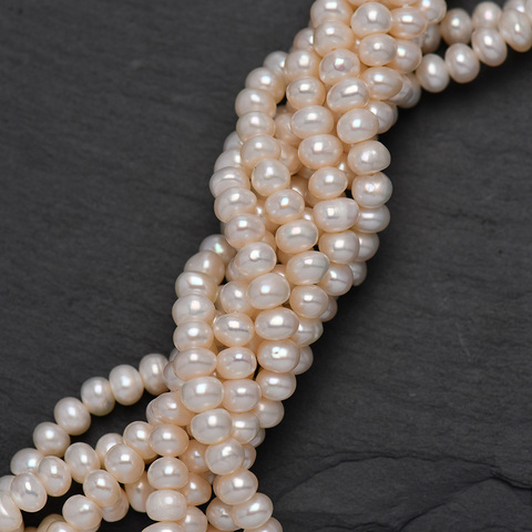 Natural Genuine Freshwater Cultured Pearl 3-5mm Free Size Jewelry Making Loose Beads ► Photo 1/6