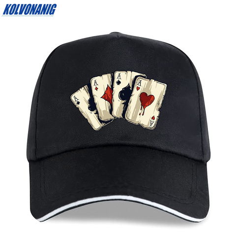 KOLVONANIG Summer Fashion Brand Poker Spades A Interesting Print Men's Baseball Caps Casual hip hop Cotton Women trucker cap hat ► Photo 1/6