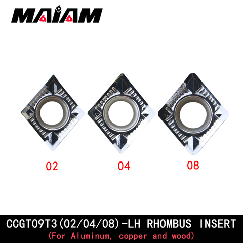 CCMT carbide Turning tool CCGT09T3 02 04 08 CCGT09T308 CCGT09T304 CCGT09T302 insert and SCLC tool rod for Aluminum/copper/wood ► Photo 1/4