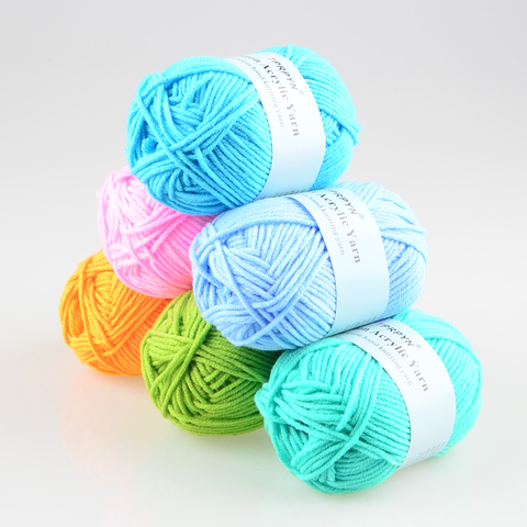 TPRPYN 25g/Pc Colorful Soft Baby Milk Cotton Yarn Fiber Velvet Wool Crochet Yarn for Hand Knitting DIY Sweater Blanket Scarf ► Photo 1/6