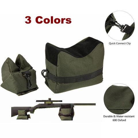 Unfilled Outdoor Front & Rear Rifle Bags Hunting Sandbag Rest Sniper Stand Shooting Rifle Bag Hunting Accessories 3 colors ► Photo 1/6