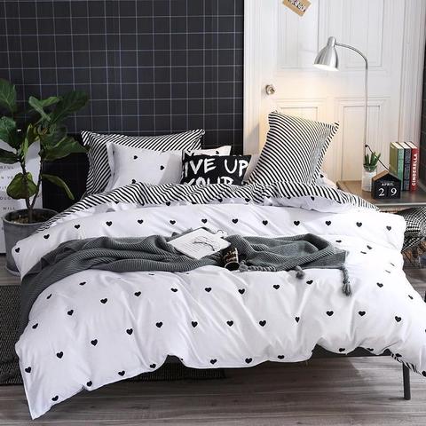 J5 Bedding Set Jpcs King Duvet Cover/ Quilt Cover/comforter Cover + 2 Pillowcase Bed Cover Size 150*200/180*220/200*200/220*240 ► Photo 1/6