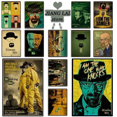 Breaking Bad Posters Movie Vintage Paper Poster Wall Painting  Duvar Tablolar  For Living /Kids Room  coffee bar Home ► Photo 1/6