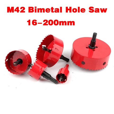 Bi-Metal M42 Wood Hole Saw 16-200mm Steel Drilling Drill Bit Cutter for Aluminum Iron Stainless Steel Plastic Cutter Drill Bits ► Photo 1/6