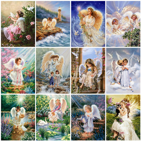 Evershine 5D Diamond Painting Angel Cross Stitch Full Square Diamond Embroidery Girl Rhinestone Mosaic Home Decor Gift ► Photo 1/6