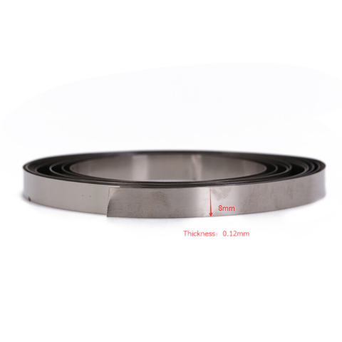 2M 8mm X 0.1/0.12/0.15 Nickel Plated Steel Strip Tape For Li 18650 Battery Spot Welding Compatible For Spot Welder Machine ► Photo 1/6