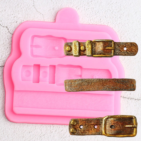 Belt Buckle Border Silicone Molds DIY Party Cupcake Topper Fondant Cake Decorating Tools Candy Clay Chocolate Gumpaste Moulds ► Photo 1/6