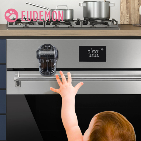 EUDEMON latest Oven Lock with New Design for Baby Prevent baby from playing with Oven Doors Kids safety Oven Door Stopper ► Photo 1/6