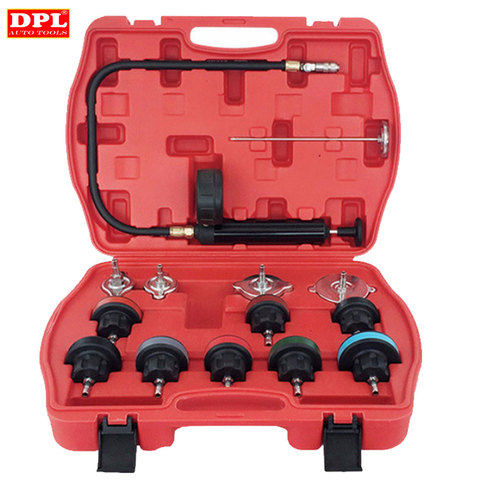 Universal Automotive Radiator Pressure Tester Kit 14PCS Car Leak Detector tool Auto Cooling System Coolant Vacuum Purge full set ► Photo 1/2