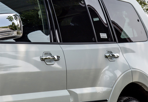 For Mitsubishi Pajero V80 2007-2022 Chrome Exterior Door Handles & Handles Bowls Frame Cover Trim Car Styling ► Photo 1/6