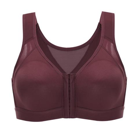 DELIMIRA Women's Full Coverage Front Closure Bras Wire Free Back Support Posture Bra ► Photo 1/6