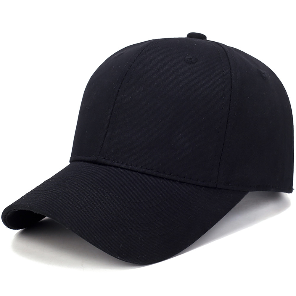 Summer Women Baseball Cap Hat Hip-Hop Adjustable Unisex Man Female Baseball Caps Black