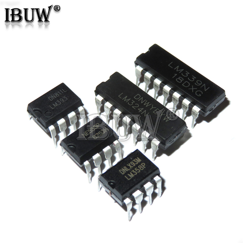 20PCS UA741 LM324 LM393 LM339 NE555 LM358 DIP LM358N LM324N LM339N LM393N NE555P UA741CN Amplifier Circuit new ► Photo 1/2