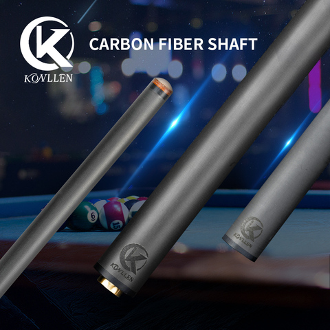 KONLLEN Jflowers Carbon Fiber Pool Cue Stick Shaft 3/8*11 3/8*8 Radial Pin Uni-loc Joint Billiard Cue Shaft 12.5/12.9mm Cue ► Photo 1/6