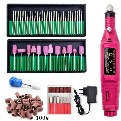 Electric Manicure Machine With Ceramic Nail Drill Bits Set Ceramic Mill Cutter Nail Art Sanding File Gel Polish Remover Cutter ► Photo 1/6