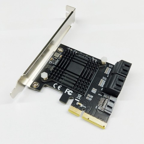 H1111Z Add On Cards PCIE SATA Controller PCI-E SATA Hub/Card PCIE to SATA 3.0 Card 5-Ports SATA3 SSD PCI Express X4 Gen3 Adapter ► Photo 1/5