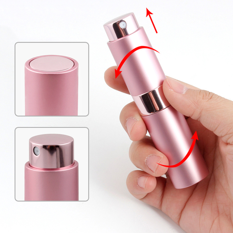 8ml10ml15ml metal aluminum perfume bottle cosmetic spray bottle portable empty refillable travel bottle sub-bottle liner glass ► Photo 1/6