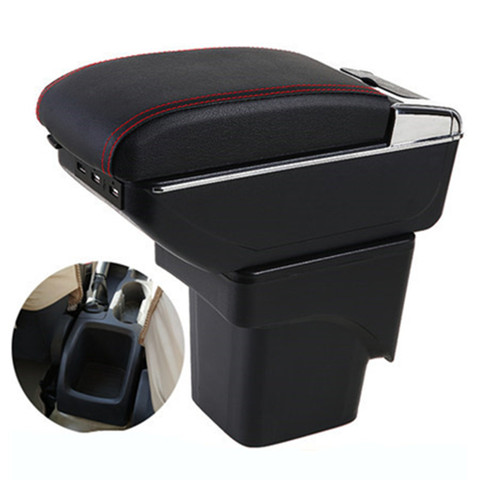 Car Armrest For Ford Focus 2 Mk2 2005-2011 Rotatable Center Centre Console Storage Box with ashtray ► Photo 1/6