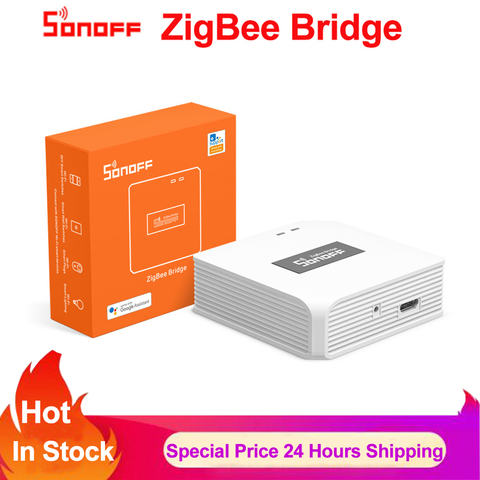 SONOFF Zigbee Bridge Smart Home Remote Control ZigBee and Wi-Fi Devices on eWeLink APP Zigbee Hub Works with Alexa Google Home ► Photo 1/6