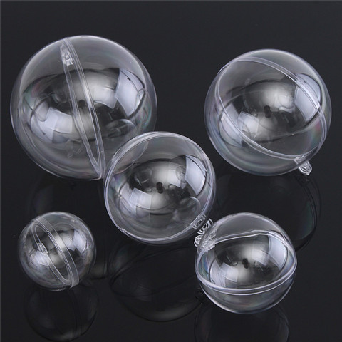 5Pcs/Set Clear Bath Bomb Mold Mould Round Heart Egg Shape Ball Sphere Bath Bomb Accessories Plastic Fillable Ball DIY Bath Tool ► Photo 1/6