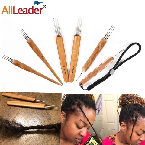 Alileader Crochet Hook For Dreadlocks Wig Needle 1/2/3 Hook Needle Hair  Extension Tool Braider 0.5Mm/0.75Mm Bamboo Needle Holder - Price history &  Review, AliExpress Seller - AliLeader BeautyTool Store