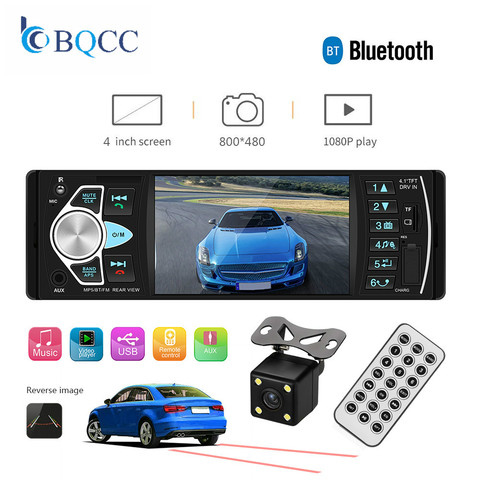Stationair Oppervlakte slecht humeur Car MP3 player FM Radio Bluetooth Handsfree Reverse Image Autoradio 1din  Support Rear View Camera Audio FM/AUX/USB - Price history & Review |  AliExpress Seller - Profrocar Store | Alitools.io