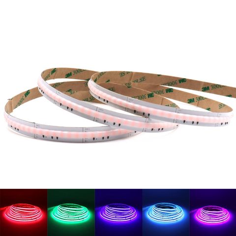 RGB COB LED Strip 24V 630 LEDs/m Soft Flexible COB Tape Colorful Mobile APP Controlled LED Light for Indoor Decoration Lighting ► Photo 1/6
