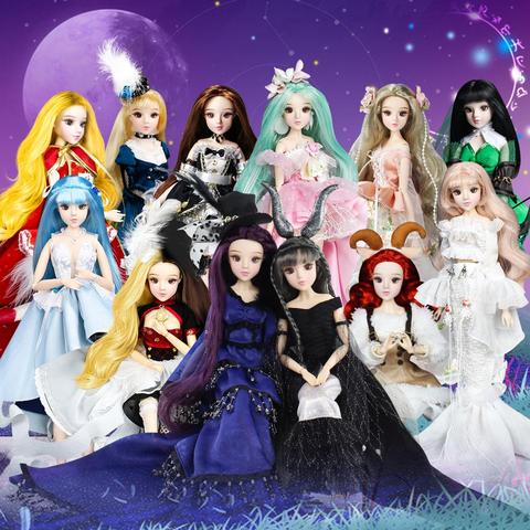 BJD MMGirl 12 Constellations Series 14 Joint Body 30cm Suit doll and doll stand 1/6 girl doll toy gift ► Photo 1/6