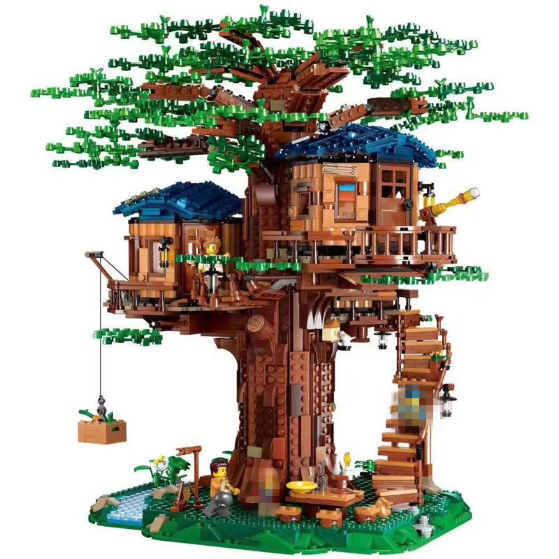 Building Blocks Tree House 3117pcs Ideas Model Leaves Education toys 