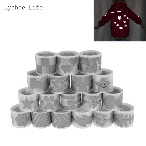 Lychee Life 25mmx1M Reflective Tape Iron On Fabric Clothes DIY Heat Transfer Vinyl Film Hanmade Crafts ► Photo 1/6