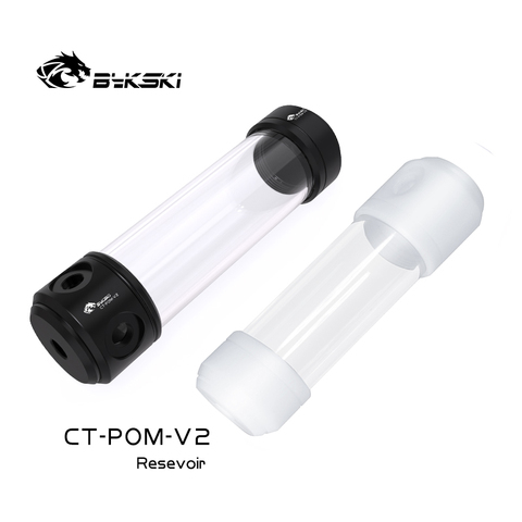 BYKSKI 200mm Length 10mm X 50MM Acrylic Double Cylindrical Water-Coolant Tank 6 holes Reservoir Cover ► Photo 1/5