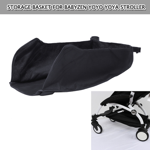 Baby Stroller Pushchair Attachable Bottle Drink Food Storage Basket For Babyzen  yoya Stroller Hook&loop Fixed Adjustable ► Photo 1/6