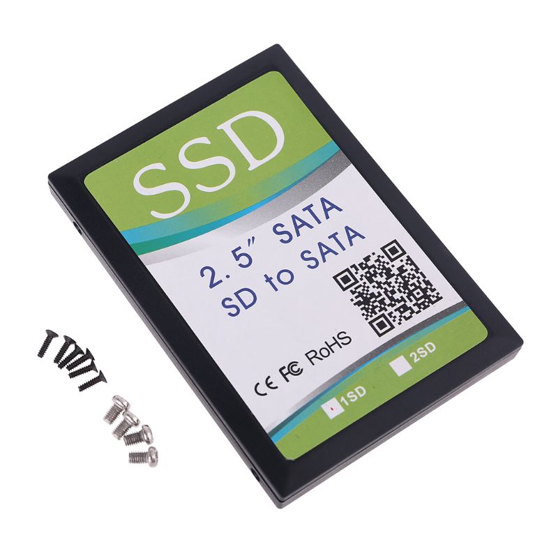 TF SDHC/SDXC/MMC Flash Memory Card to SATA Adapter as 2.5inch SATA SSD 