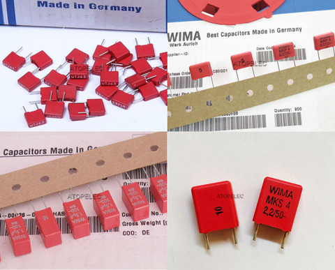 1pc WIMA MKS2 MKS4 Film Capacitor Hi-Fi Audio 0.047uF/0.1uF/0.22uF/0.33uF/1uF/1.5uF 63V/100V/250V ► Photo 1/1