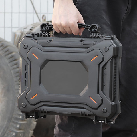 Tactical  Hunting Gun Safety Case Camera Protective Case Waterproof Gun Box with Foam Padded +Safety Lock Hard Shell Box ► Photo 1/6