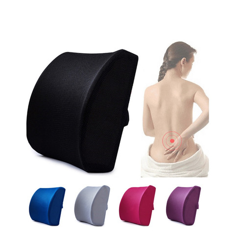 Car lumbar support soft memory foam lumbar back massager car seat cushion inner lumbar cushion pillow to relieve pain ► Photo 1/6