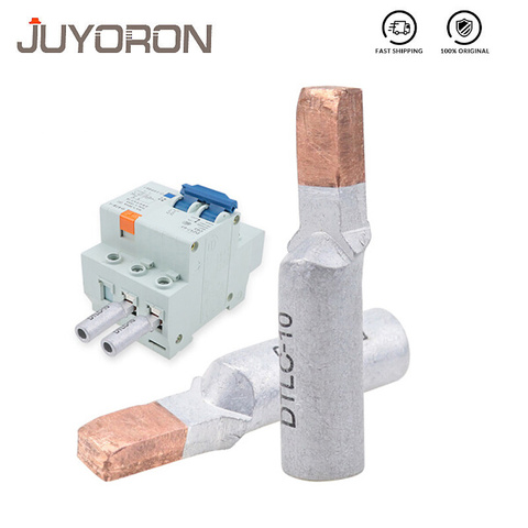 5/10Pcs Circuit Breaker Terminal DTL C45-10mm 16mm 25mm 35mm Copper Aluminum Cable Lugs Wire Connector Bare Joint Kit ► Photo 1/6