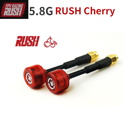 2pcs/lot FPV MINI Antenna Rush Cherry 5.8GHz 1.2dBi Circular Polarization RHCP SMA MMCX IPEX Male Antenna for FPV Racing Drones ► Photo 1/6