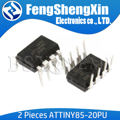 2pcs New ATTINY85-20PU DIP-8 TTINY85 DIP8 85-20PU ATTINY85-20 DIP ► Photo 1/1