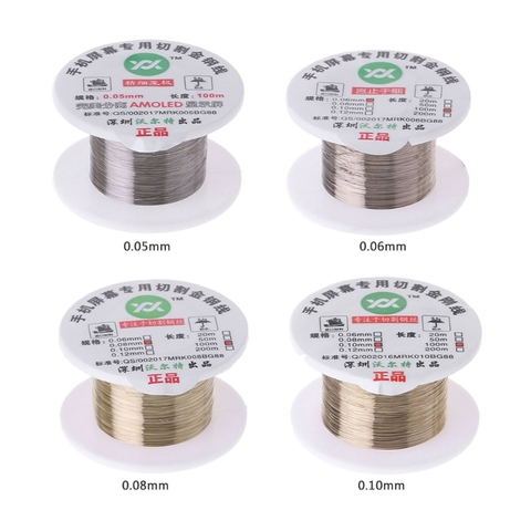 100m Alloy Gold Molybdenum Wire Cutting Line LCD Display Screen Separator Repair Drop Ship ► Photo 1/5